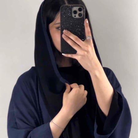 عبايه  ( N14 )دبل فيس كحلي