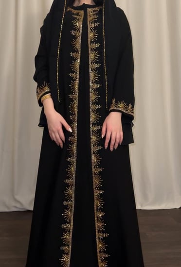 عبايه ( N85 ) شك ذهبي