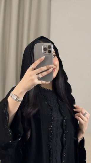 عبايه ( N66 ) شك اسود