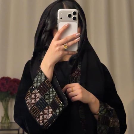 عبايه ( N97 ) شك مع تطريز