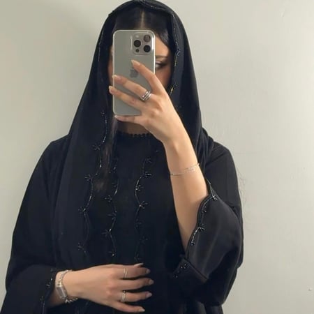 عبايه ( N66 ) شك اسود