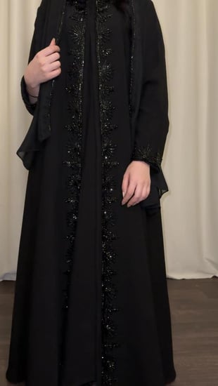 عبايه ( N90 ) شك اسود