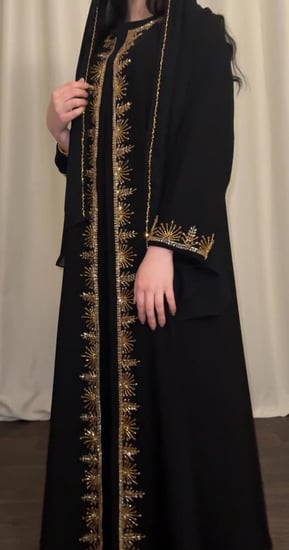 عبايه ( N85 ) شك ذهبي