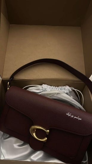 Coach tabby عنابي برغندي