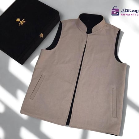 سديري كافيه فاتح رجالي بوجهين أنيقين خياطة من رومانتك شوب بالرياض