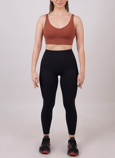 All day sport bra - warm brown