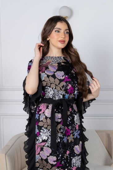 فستان زهرة الليل المتألقة