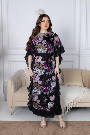 فستان زهرة الليل المتألقة