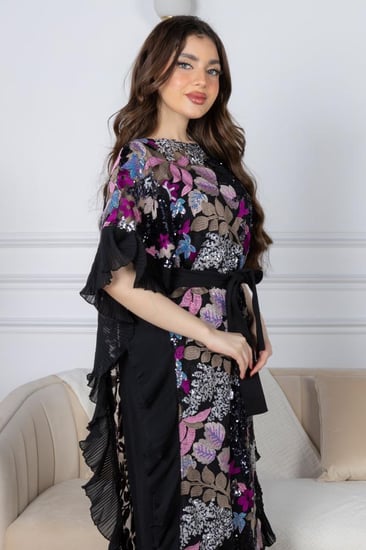 فستان زهرة الليل المتألقة