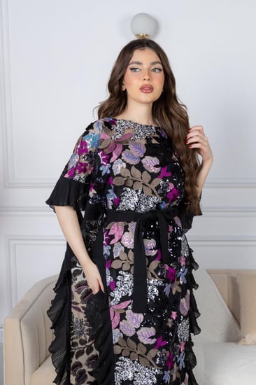 فستان زهرة الليل المتألقة