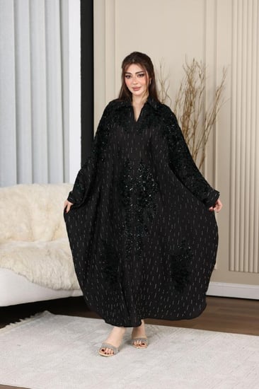 جلابية كريب مجعد