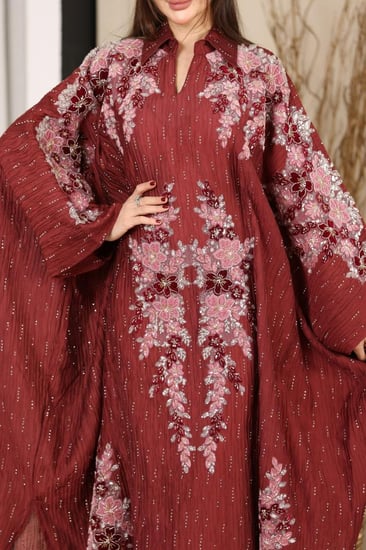 جلابية كريب مجعد