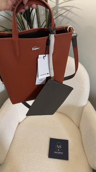 حقيبة كتف لاكوست آنا النسائية ذات الوجهين /براند لاكوست