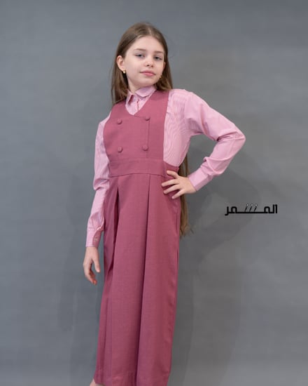 مريول وردي   -جدة