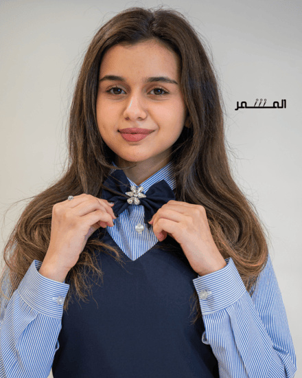 ربطة عنق فيونكة كرستاله  - كحلي