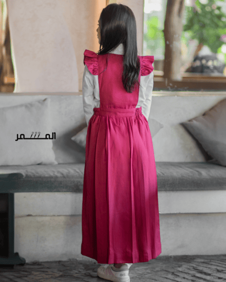 مريول وردي غامق -( زهراء )