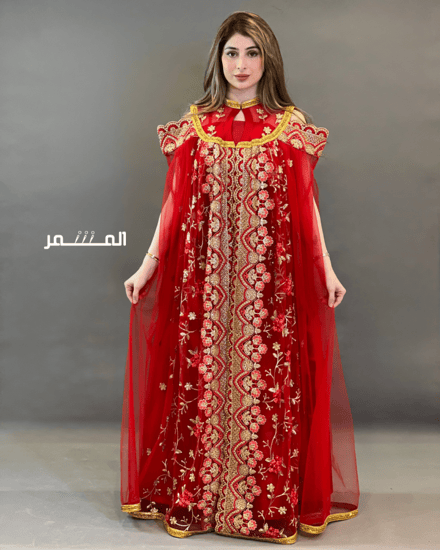 فستان خليجي ازرق