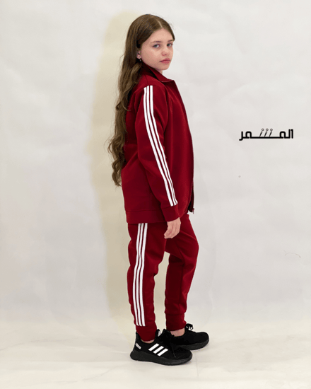 بدلة رياضة   - عنابي