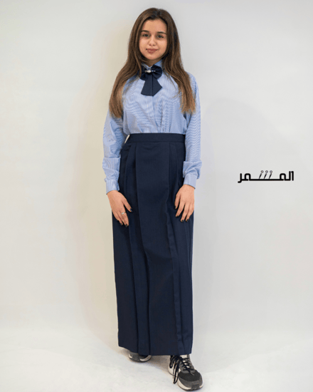 تنورة كحلي - كسرتين