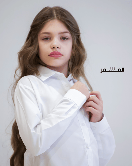 قميص  ابيض - اطفال