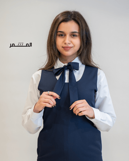 ربطة عنق طويلة  - كحلي