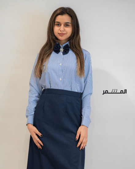 تنورة كحلي  - سادة