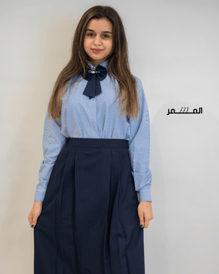 تنورة كحلي - كسرتين