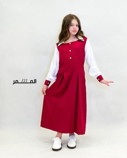 مريول وردي  غامق -( هدى)