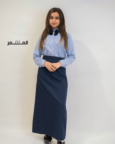 تنورة كحلي  - سادة