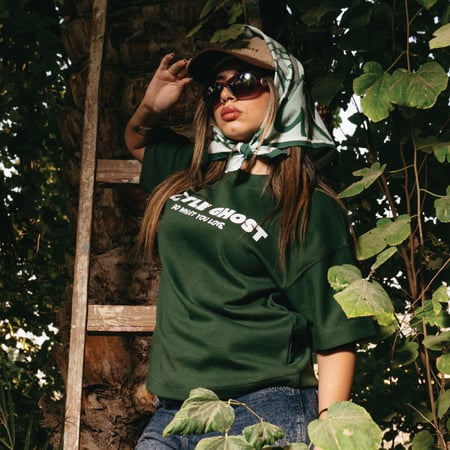 DARK GREEN TEE - BOLD RABEL