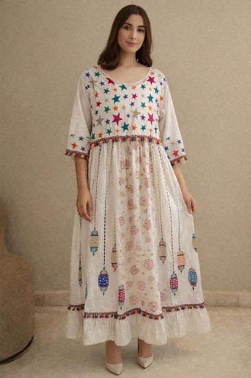 جلابيه بيج مطرزة الامام