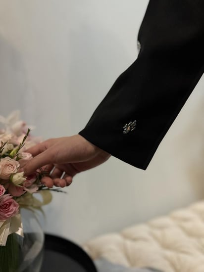 عباية كرستال فضي