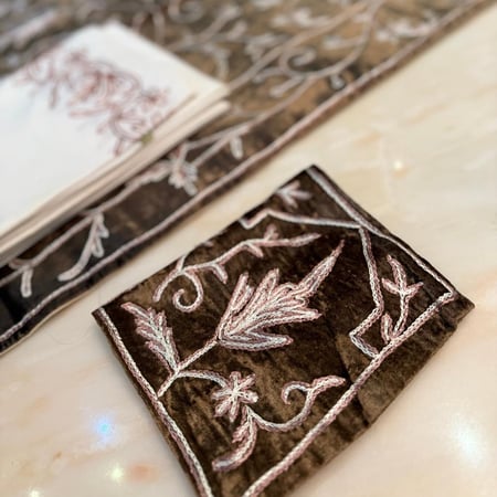 طقم شنطة صلاة كشميري شغل يدوي