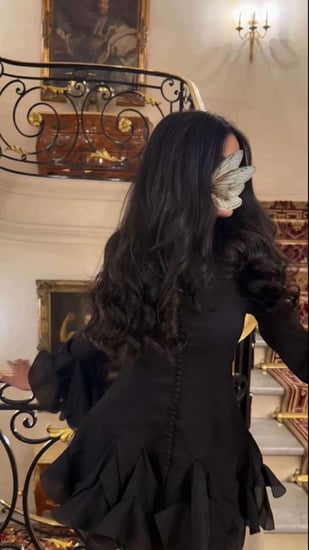 فستان رند اسود