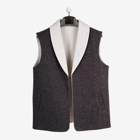 سديري رجالي   قلاب كحلي رمادي