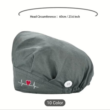 قبعة دكتور /ممرض ملونه مع لاستك من الخلف بدون لوجو/عند الطلب