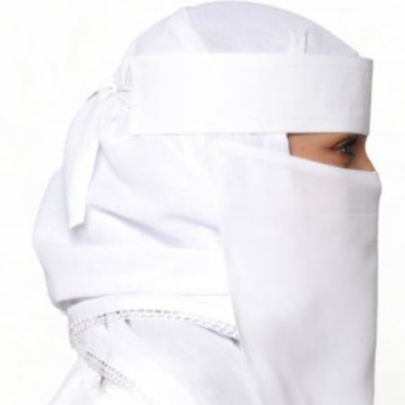 نقاب نسائيNikab white