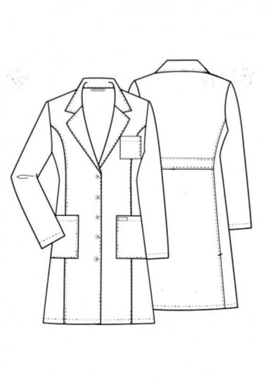 بالطو نسائي عصري مطور 3 جيوب قماش درجه أولى 5 أزره وحزام ثابت بالخلف موديل رقمRALL007