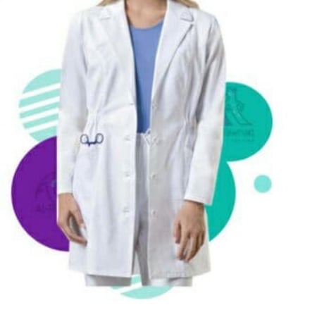 بالطو نسائي عصري مطور لستك (زم) بالوسط 3 جيوب 2 مائلين 4 أزرار قماش درجه أولى رقم RALL008