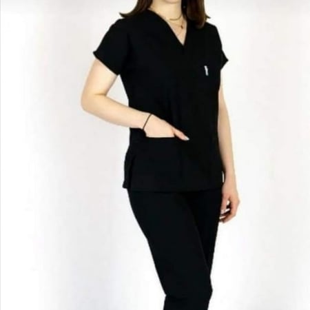 سكراب نسائي كامل فوق+تحت V الرقبه عصري مطور  3جيوب وكذلك 3 جيوب بالبنطلون مع لستك بالخلف وخيط بالأمام موديل رقم RASL004