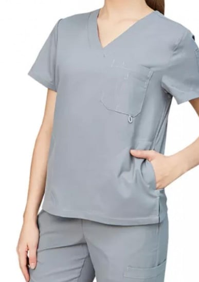 سكراب نسائي مطورVو2 فتحه جيوب ومفتوح من الجوانب+2جيب بالأعلى وجيب بالكتف طقم كامل و3جيوب البنطلون موديل رقم RASL009