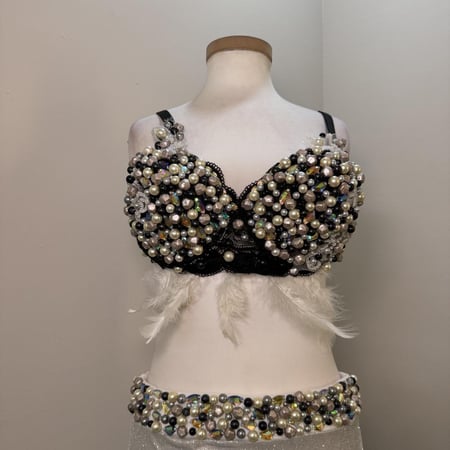 بدلة رقص مصري فخمة تطريز يدوي