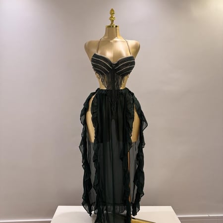 بدلة رقص مصري فخمة وأنيقة متعددة الالوان