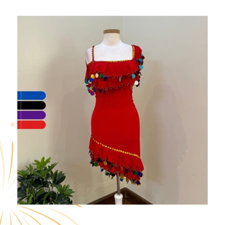 بدلة رقص اسكندراني نسائي متعدد الالوان