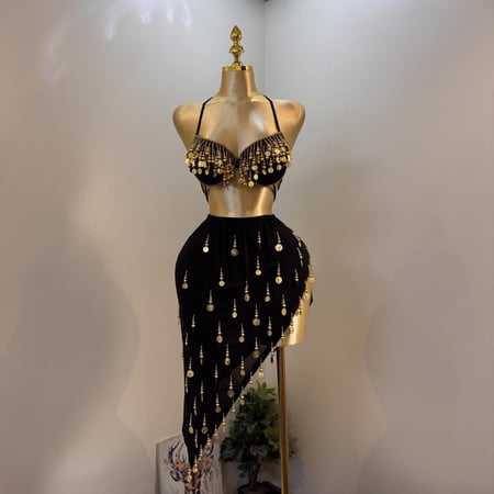 بدلة رقص مصري فخمة وأنيقة متعددة الالوان