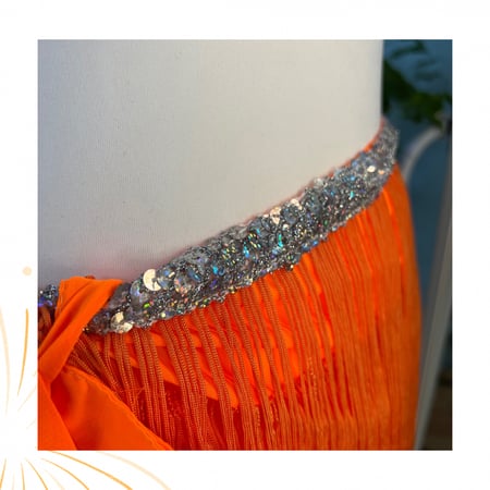 شال رقص شرقي باهداب