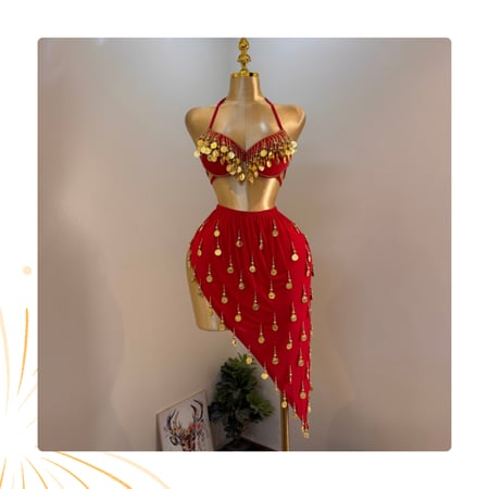 بدلة رقص مصري فخمة وأنيقة متعددة الالوان