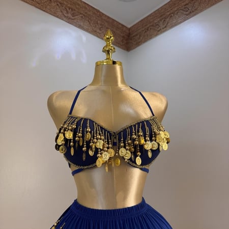 بدلة رقص مصري فخمة وأنيقة متعددة الالوان