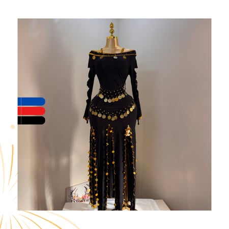 جلابية رقص مصري مميزة الوان متعددة