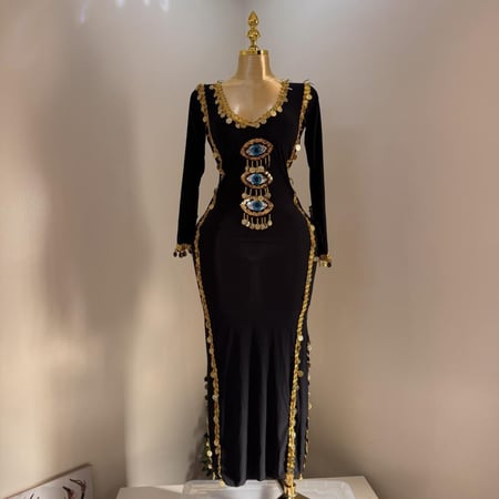 جلابية للرقص المصري العين الزرقاء